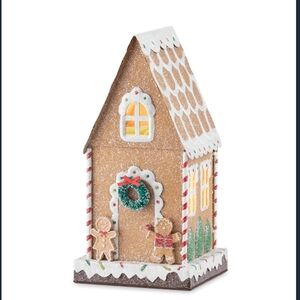 Scentsy Festive Gingerbread House Warmer with Red and Green Accents